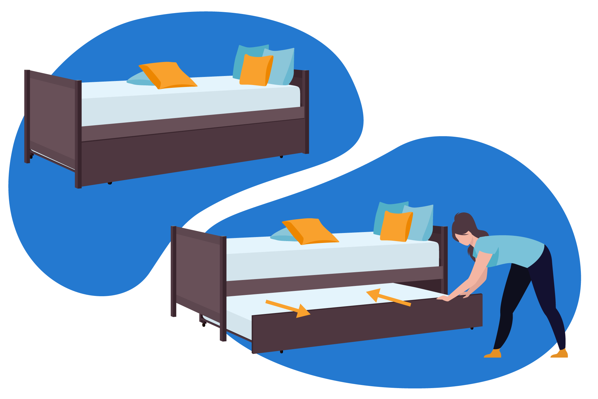 ouverture pratique facile canape lit gigogne